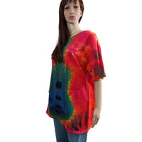 Tie Dye Handmade Adult XL Cotton Short Sleeve Tee Electric Guitar Rock Music Fan