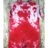 Handmade Tie Dye Short Sleeve T-Shirt  Medium Pink Purple Peace and Love