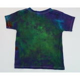 Hand Dyed Batik Tie Dye Tee Cotton Jersey Shirt Kids 4T Dragonfly Purple Green