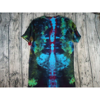 Tie Dye Handmade Sun and Moon Mandala Unisex Short Sleeve Top Tee Shirt  Med