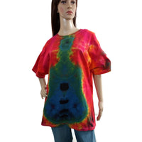 Tie Dye Handmade Adult XL Cotton Short Sleeve Tee Electric Guitar Rock Music Fan