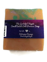 Satsuma Orange - Pasture Raised Tallow Cold Process Soap Bar - Coconut Free - Nut Oil Free