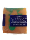 Satsuma Orange - Pasture Raised Tallow Cold Process Soap Bar - Coconut Free - Nut Oil Free