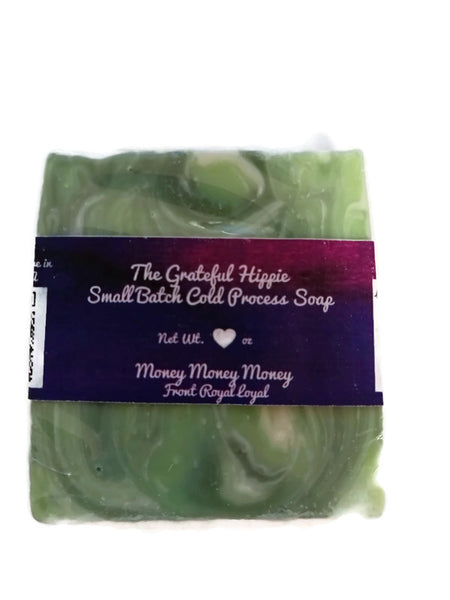 Money Money Money - Coconut Free - Tallow Cold Process Soap Bar - Medium Fresh and Herbal Scent