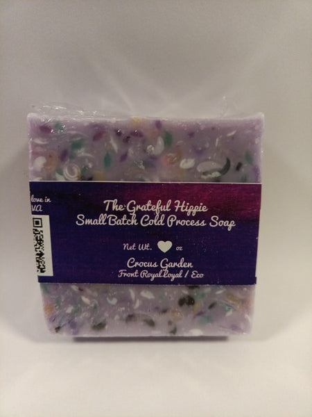 Crocus Garden - Tallow Confetti Soap - RSPO Palm and Almond Oil - Medium Floral Scent