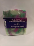 Rosemary Mint Revival - Vegan - RSPO Palm and Almond - Small Batch Cold Process Soap - Medium Herbal Rosemary Mint Fragrance