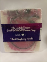 Black Raspberry Vanilla - Vegan Small Batch Cold Process Soap - RSPO Palm and Almond Oil - Medium Raspberry and Vanilla Scent