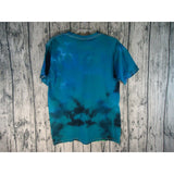 Handmade Tie Dye Short Sleeve Tee Youth XL Alien  Green Take Me To Your Leader