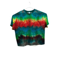 Hand Dyed Tie Dye Tee Cotton Jersey Shirt Adult Plus 5XL Rainbow Gradient