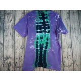 Handmade Tie Dye Short Sleeve Tee Shirt Adult Large Mandala Purple Green New