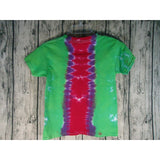 Handmade Tie Dye  Cotton Short Sleeve Tee Shirt Kids XS Butterfly  Purple Green