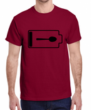 Twisted Tee - Spoon Battery Low - Social Battery - Chronic Fatigue Awareness  Adult S-XL - Made to Order