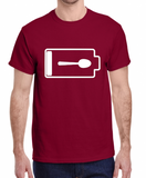 Twisted Tee - Spoon Battery Low - Social Battery - Chronic Fatigue Awareness  Adult S-XL - Made to Order