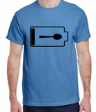 Twisted Tee - Spoon Battery Low - Social Battery - Chronic Fatigue Awareness  - Plus Sizes Adult 2XL-5XL - Made to Order