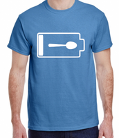 Twisted Tee - Spoon Battery Low - Social Battery - Chronic Fatigue Awareness  Adult S-XL - Made to Order