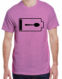 Twisted Tee - Spoon Battery Low - Social Battery - Chronic Fatigue Awareness  - Plus Sizes Adult 2XL-5XL - Made to Order