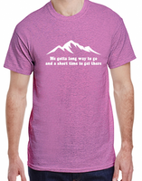 Long Way To Go Mountain Tee Made to Order 2XL - 5XL Extended Sizes