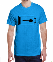 Twisted Tee - Spoon Battery Low - Social Battery - Chronic Fatigue Awareness  Adult S-XL - Made to Order