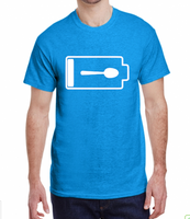 Twisted Tee - Spoon Battery Low - Social Battery - Chronic Fatigue Awareness  Adult S-XL - Made to Order