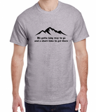 Long Way To Go Mountain Tee Made to Order 2XL - 5XL Extended Sizes