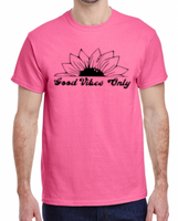 Good Vibes Only Sunflower Tee Made to Order S- XL