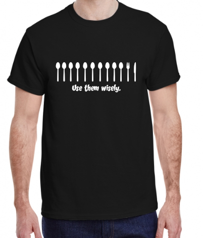 Use Them Wisely Spoon Level Social Battery Chronic Fatigue Spoonie Tee Shirt Made to Order S-XL