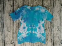 Tie Dye Handmade T-Shirt Unisex Short Sleeve Top Tee Shirt Choo Choo Youth 5T