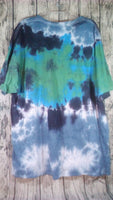 Handmade Batik Tie Dye Short Sleeve Cotton Tee Shirt Skull Steal Your Face Peace 3XL